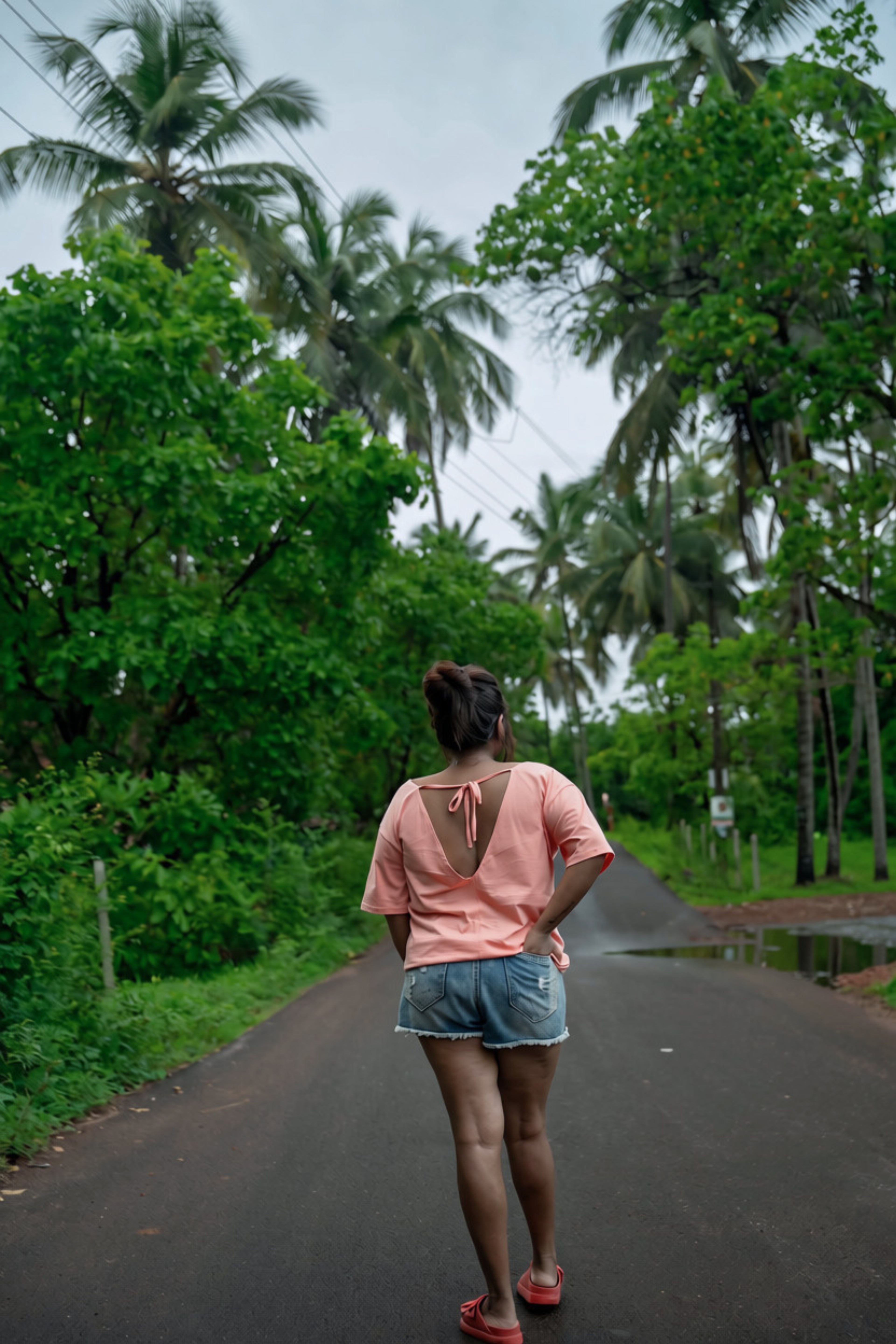 WOMEN'S LOOSE FIT BACKDROP TSHIRT