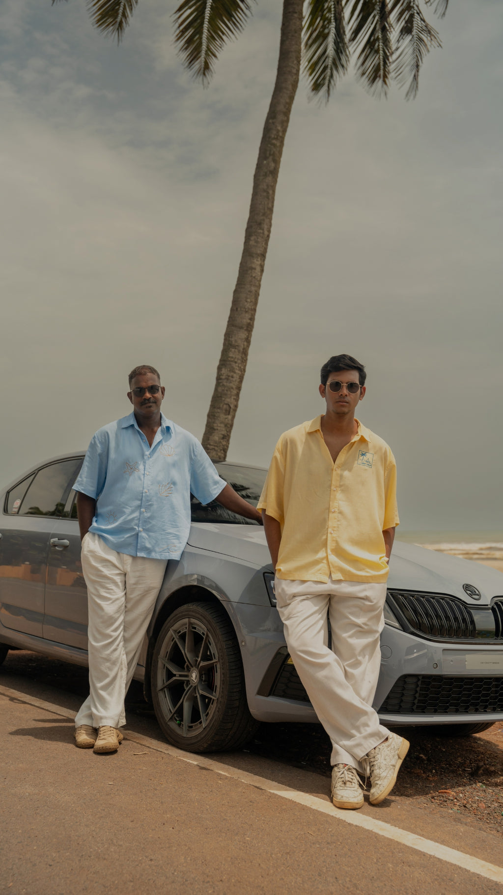 MEN'S LOOSE FIT EMBROIDERED SEA SHIRT