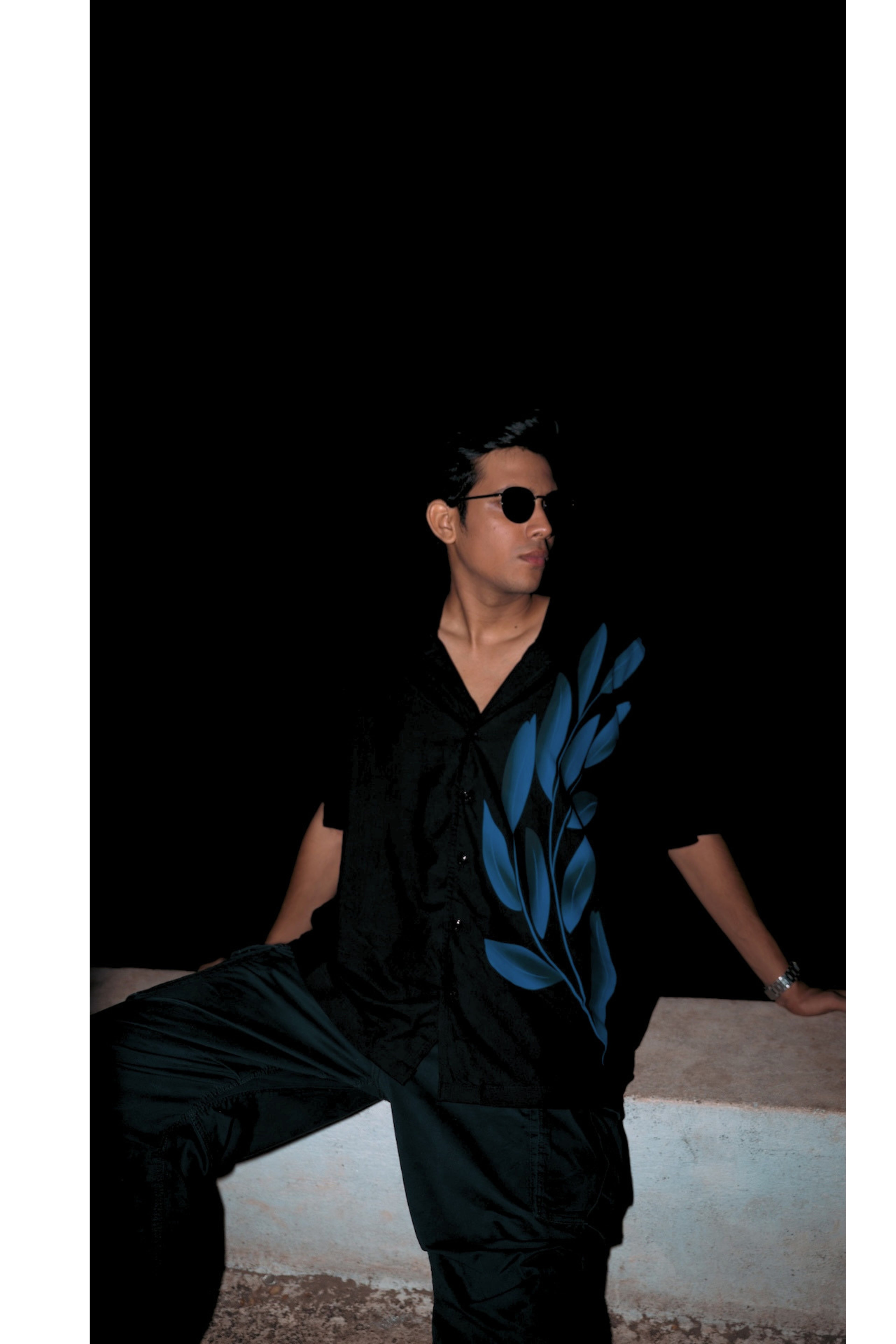 MEN'S LOOSE FIT VISCOSE PRINTED SHIRT