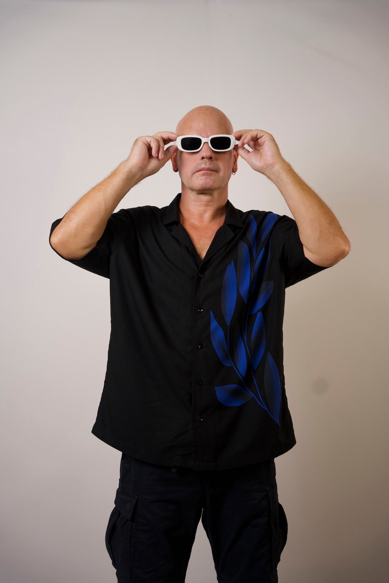 MEN'S LOOSE FIT VISCOSE PRINTED SHIRT