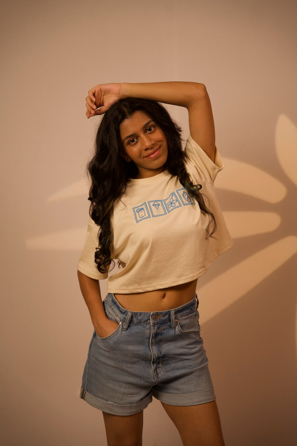 TILES - WOMEN'S RELAXED CROP TSHIRT