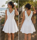WOMEN'S EMBROIDERED SHORT DRESS