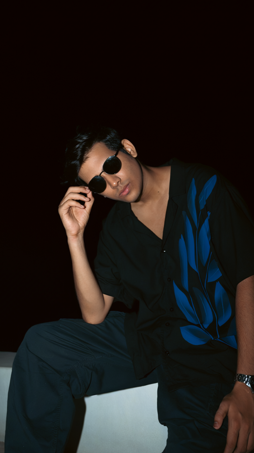 MEN'S LOOSE FIT VISCOSE PRINTED SHIRT