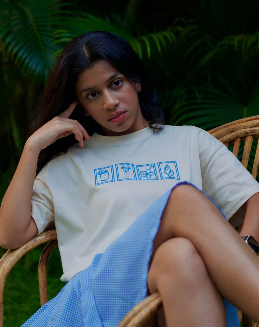 TILES - WOMEN'S RELAXED CROP TSHIRT
